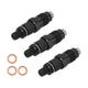 3PCS Fuel Injector Kit for Kubota D1005 V1305 Engine 16032-53900 Set