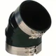 Trident Marine TRL845S/S 8" ID 45-Degree Black Rubber Elbow
