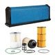 Air & Oil & Fuel Filter with Water Separator Kit For Detroit DD13 DD15 DD16