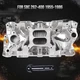 2703 SBC Intake Manifold Performer w/ Oil Fill Tube For Chevy 262-400 55-86 Pol.