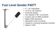 -NEW- Prime Instruments P4077, Fuel Level Sender, Made In USA, OEM