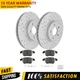 Front Drilled Rotors & Ceramic Brake Pads for Ford Fusion Lincoln MKZ 2013 -2020