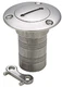 Seachoice S/S Deck Fill With Cap (Chain Tether) For 1-1/2" Hose