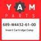689-W4432-61-00 Yamaha Insert cartridge comp 689W44326100, New Genuine OEM Part
