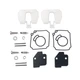 Dual Carburetor Kits w/ Float Yamaha Outboard 20 25 HP 18-7739 6L2-W0093-00-00