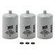 WIX Set of 3 Fuel Water Separator Filters for Audi Blue Bird Chevy Ford GMC VW