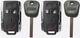 2 GM REPLACEMENT TRANSPONDER CHIP GMC Ebony Logo KEY + 2 Remote Fob M3N-32337100