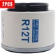 2pcs R12T for Parker Racor 140R 120AT S3240 Spin On FUEL FILTER WATER SEPARATOR