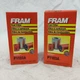 QTY 2 FRAM P1103A FUEL FILTERS - FITS MANY - CHECK IF FITS YOUR EQUIPMENT