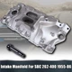 2703 SBC Intake Manifold Performer EPS w/ Oil Fill Tube For Chevy 262-400 55-86