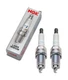 Spark plug set NGK 2x IZFR6F11 iridium resistor 19mm long thread &Oslash; 14mm, 4095