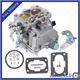 Marine Carburetor W/Gasket for Mercruiser 2 Barrel 2.5/3.0L 4CYL W/Long Linkage