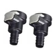 2X Attwood 8838HF6 Universal Sprayless Connector Female Fitting Female 1/4" NPT