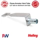 Holley Flame Arrestor Vent Tube, 1/2" Bolt-on, Aluminum, Natural Finish #720-33