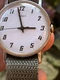 Timex Mercury White dial black hands 16050-02477 Runs! Timex Men's Watch