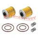 2pcs Oil Filter Kit with O-rings Springs Set For Kawasaki KX250F 2005-2020