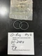 MERCURY QUICKSILVER O-RING 25-20812 (QTY 2) OEM "NEW OLD STOCK" T8  2-25