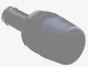 Attwood 1607-3 Straight Gas Vent Black 5/8"