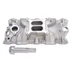 Edelbrock Intake Manifold 2703; Performer EPS Dual Plane w/Oil Fill Tube for SBC