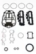 WSM Johnson / Evinrude 90-115 Hp 60 Degree Powerhead Gasket Kit 500-133, 0437779