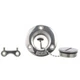 Seachoice 32261 SS Deck Fill w/ Cap (Chain Tether) for 1-1/2" Hose