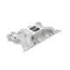 Weiand Intake 8010; Action+ Oval Port Satin Alum, Dual Plane for Ford 351M/400