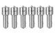 DLLA152P1077 Fuel Injector Nozzle for Volvo Penta 3829644 TAD1242GE TAD1240VE x6
