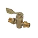 Moeller 033301-10 Brass 2-Way Marine Fuel Male/Male Shut Off Valve 1/4"