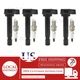 4pcs Ignition Coil and Spark Plug Kit For 2001-2005 Acura EL Honda Civic 1.7L L4