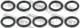 RINGFL-026-PCS10 FEBEST Seal Ring, Fuel Injector for, ACURA, CHRYSLER, DODGE, EAG
