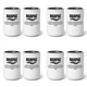 8 Pack Marpac 7-0839 Fuel/Water Separating Marine Filter &ndash; 10 Micron Replacement
