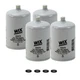 WIX Set of 4 Fuel Water Separator Filters for Audi Blue Bird Chevy Ford GMC VW