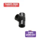 Vibrant 10863, One Black Aluminum Female Pipe Tee Adapter; Size: 1/2In Npt Perfo
