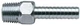MOELLER 033442-10 1/4 NPT X 3/8' ALUM BRB M THRD
