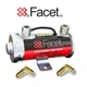 GENUINE FACET BLUE TOP FUEL PUMP + 90 DEGREE HOSE TAIL UNIONS (10mm)