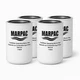 4 Pack Marpac 7-0839 Fuel/Water Separating Marine Filter &ndash; 10 Micron Replacement