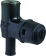 Attwood 1670-3 Gas Vent 90Deg Black W/Black Vent Head