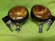 NOS Vintage ARROW 500 12 Volt Fog Lights Lamps w/ Brackets Pair