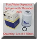 LOT 6 FUEL FILTER F60222 Fits CHEVROLET DODGE GMC ISUZU MITSUBISHI