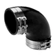 Trident Marine 4" ID 90-Degree Black EPDM Rubber Marine Wet Exhaust Elbow