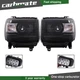 For 2014-2019 GMC Sierra 1500 2500HD 3500HD Black Projector W/Bulbs Headlights