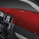 For Mercury Topaz 1988-1994 Dash Designs Plush Velour Red Dash Cover