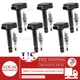  6pcs Ignition Coil and Spark Plug For 1999-2010 Honda Odyssey 3.5L V6 20481