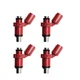 4X Fuel InjectorS 6FP-13761-00-00 For  Yamaha Outboard 90HP 75HP 4 Stroke 16-22