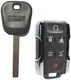 GM REPLACEMENT TRANSPONDER CHIP GMC Ebony Logo KEY + Remote Fob M3N-32337100