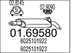 MTS 01.69580 Rear Muffler for Renault