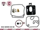 6H4-W0093-03-00 Fits Yamaha Outboard 40 50 HP Carburetor Repair Kit
