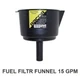 Racor RFF15C Fuel Funnel-Stainless Steel Filter 12GPM 50Micron 8.5"D Diesel Gas