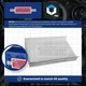 Pollen / Cabin Filter fits CITROEN C3 PICASSO THP, VTi 1.2 1.4 1.6 1.6D 2009 on