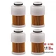 4 pack 68V-24563-00-00 Fuel Filter Fit for Yamaha 50HP 60HP 75HP 90HP 115HP 